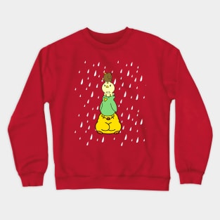 Pile Of Birds Under The Rain Funny Crewneck Sweatshirt